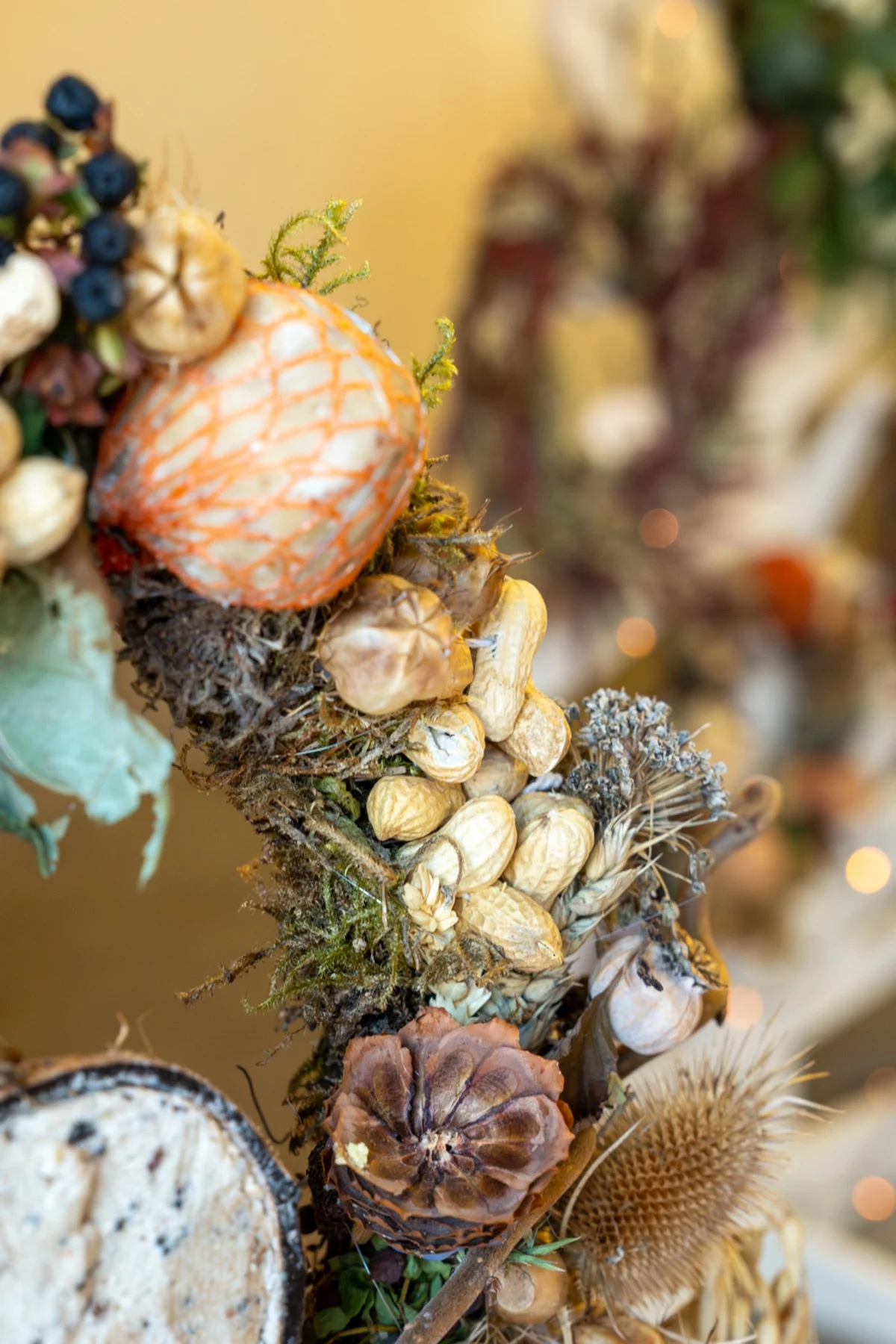 A dried natural wreath
