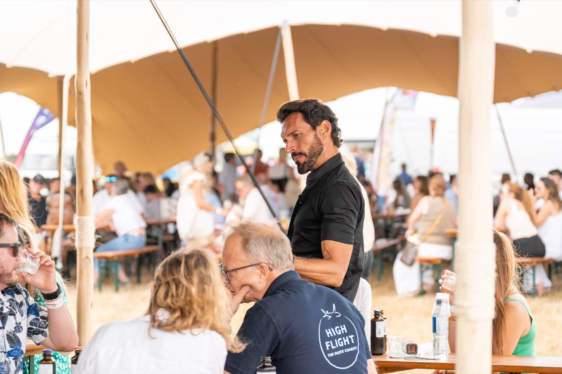 Guests at the tables at BA Festival