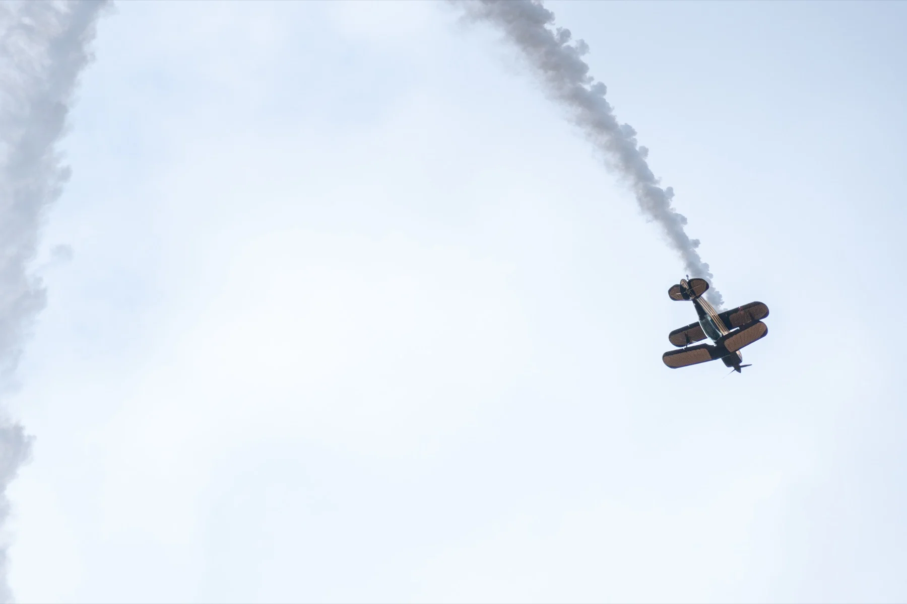 An aerobatic plane over BA Festival